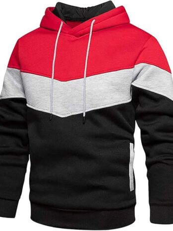 Mens Hoodies Pullover Winter Sweatshirt Hoodie with Pockets